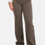 Pantalon krijtstreep straight grijs