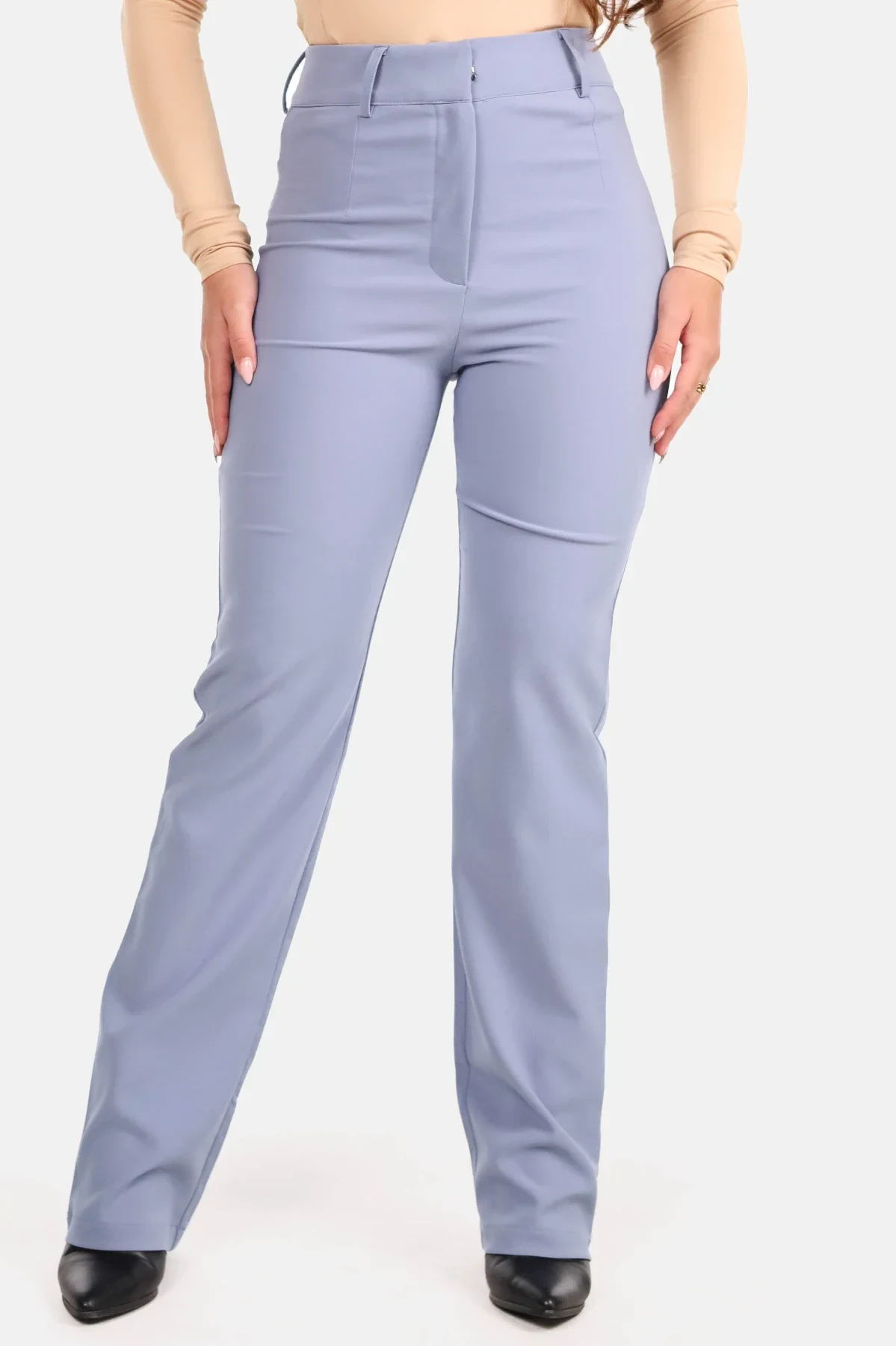 Pantalon premium straight lichtblauw