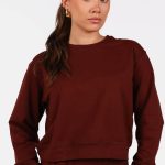 Sweater met casual fit bordeaux