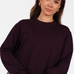 Sweater met casual fit paars