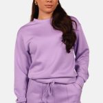 Sweater met relaxte pasvorm lila