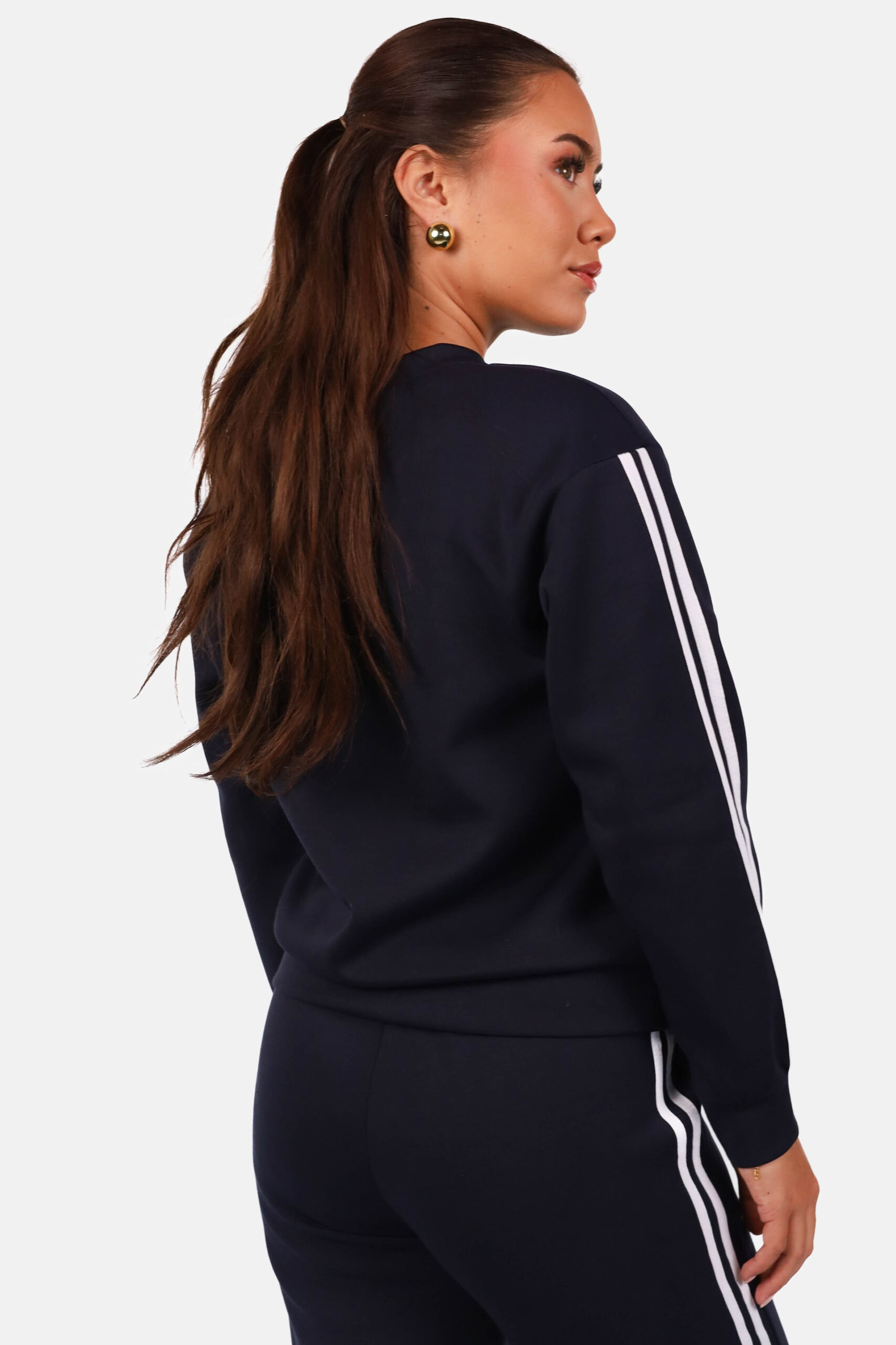 Sweater met relaxte pasvorm met strepen donkerblauw - Afbeelding 4