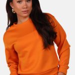 Sweater met relaxte pasvorm oranje