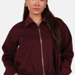 Vest met relaxte pasvorm bordeaux