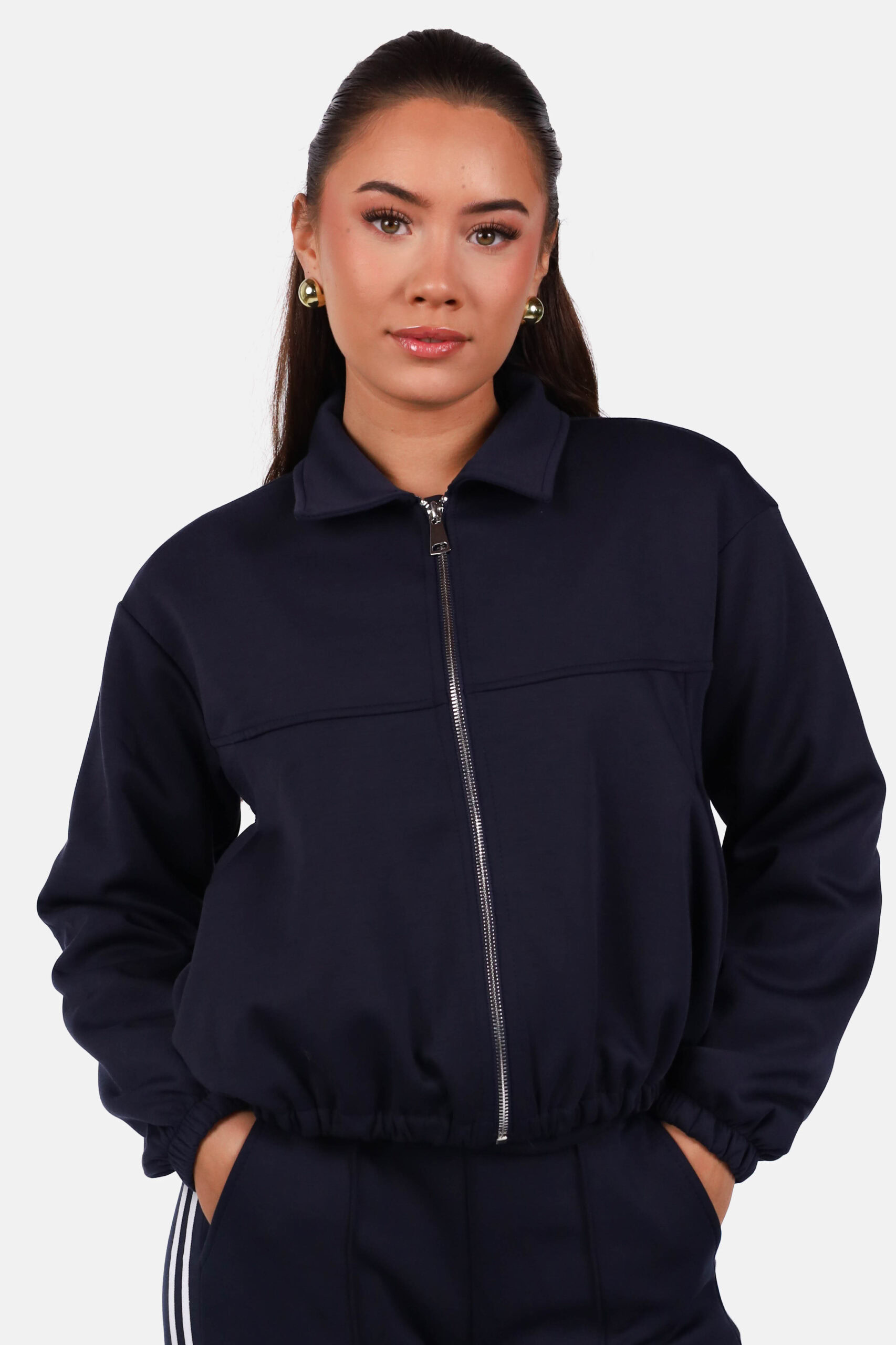 Vest met relaxte pasvorm donkerblauw