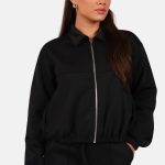 Vest met relaxte pasvorm zwart