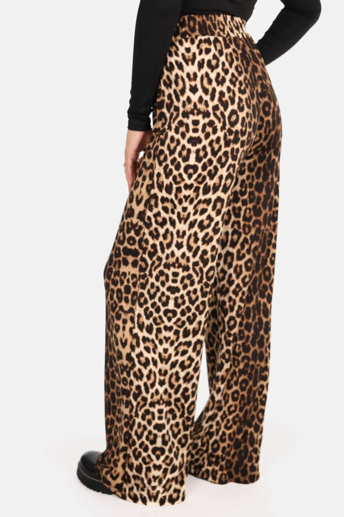 Wide leg broek comfy leopard - Afbeelding 5