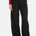 Wide leg broek comfy zwart