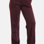 Wide leg joggingbroek bordeaux