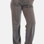 Wide leg joggingbroek donkergrijs