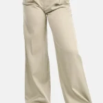 Wide leg pantalon pistache groen