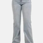 Wide range wide leg jeans met hoge taille lichtblauw
