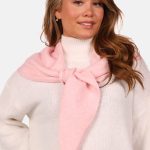 Zachte sjaal met wolblend lichtroze